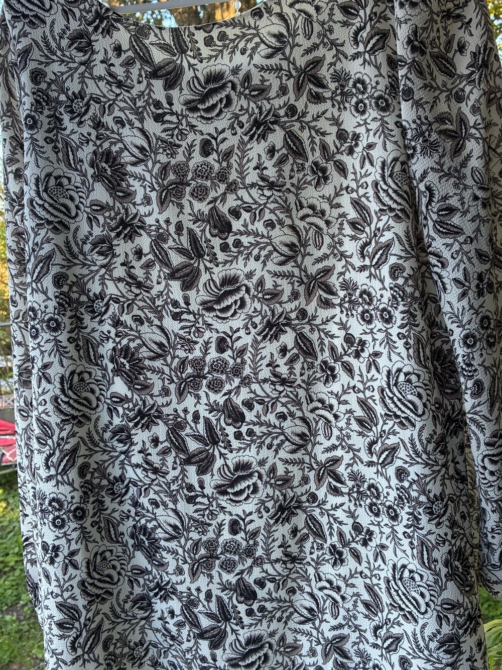 Women's Mini Dress in Black and White Floral